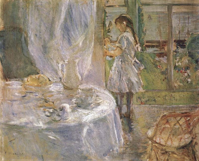 Berthe Morisot At the little cottage oil painting picture